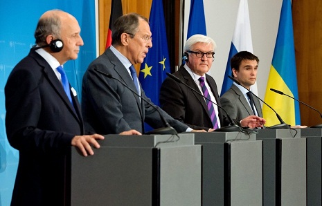 Russia, Ukraine, France, Germany top diplomats to hold first meeting since new Minsk deals